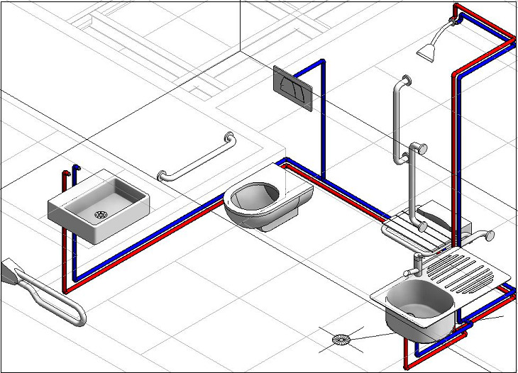 Sơ đồ về hệ thống đường ống nước trong nhà
